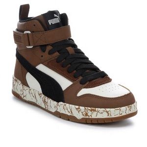 BOYS' PUMA BIG KID REBOUND GAME BARISTA SNEAKERS SIZE 5